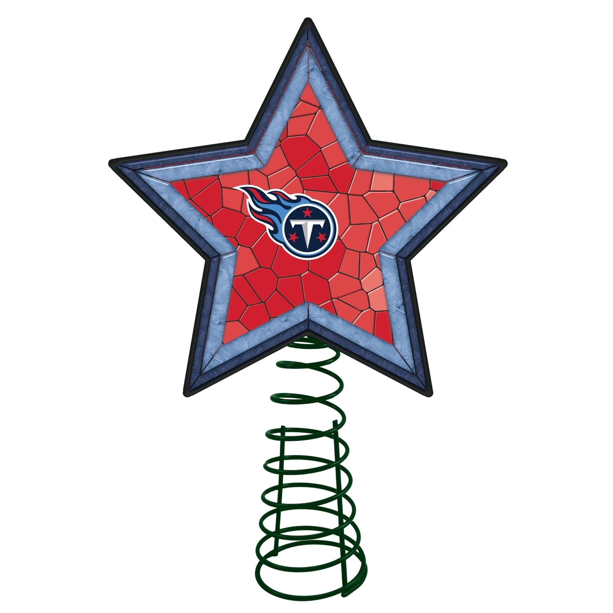 Shop 10 Lighted Red And Blue Star Nfl Tennessee Titans Christmas