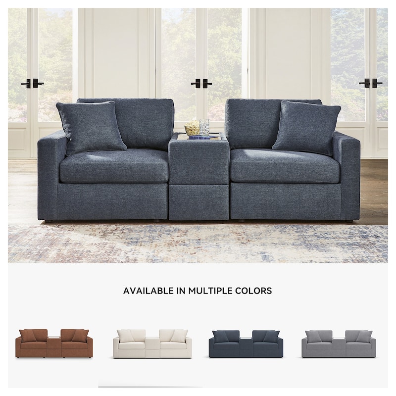 Signature Design by Ashley Modmax 3-Piece Sectional with Storage Console - 93" W x 37" D x 36" H