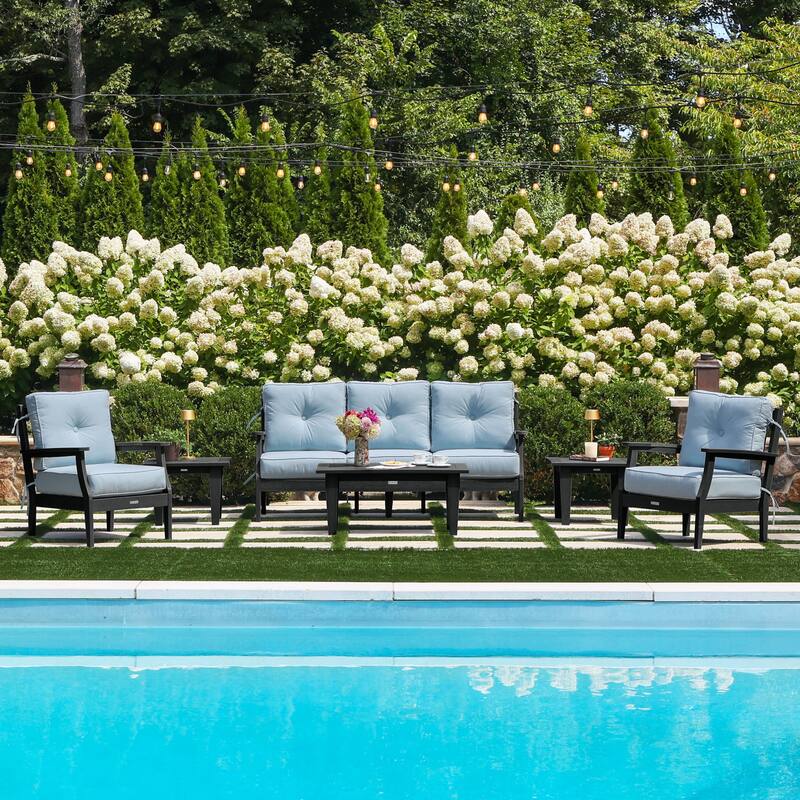 HIGHWOOD Lehigh 6-Piece Couch and Chair Deep Seating Set