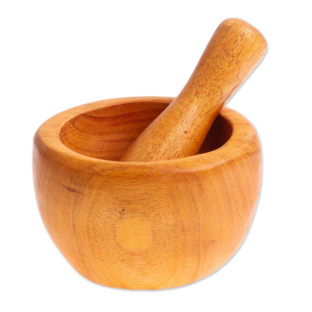 Novica Handmade Mix With Style Mahogany Mortar And Pestle