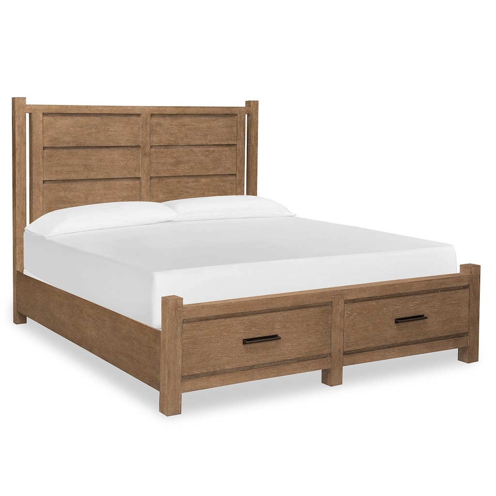 Magnussen Home Plum Creek Sierra Brown Panel Storage Bed