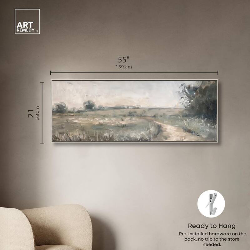 To the Meadow Panoramic Canvas by Art Remedy