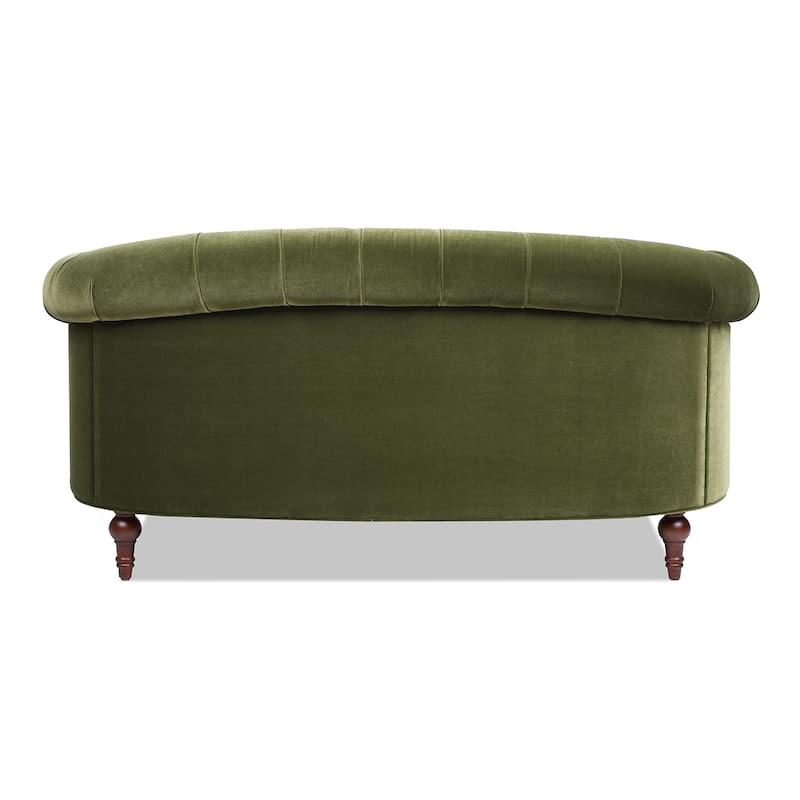 La Rosa 68.5" Victorian Tufted Chesterfield Loveseat