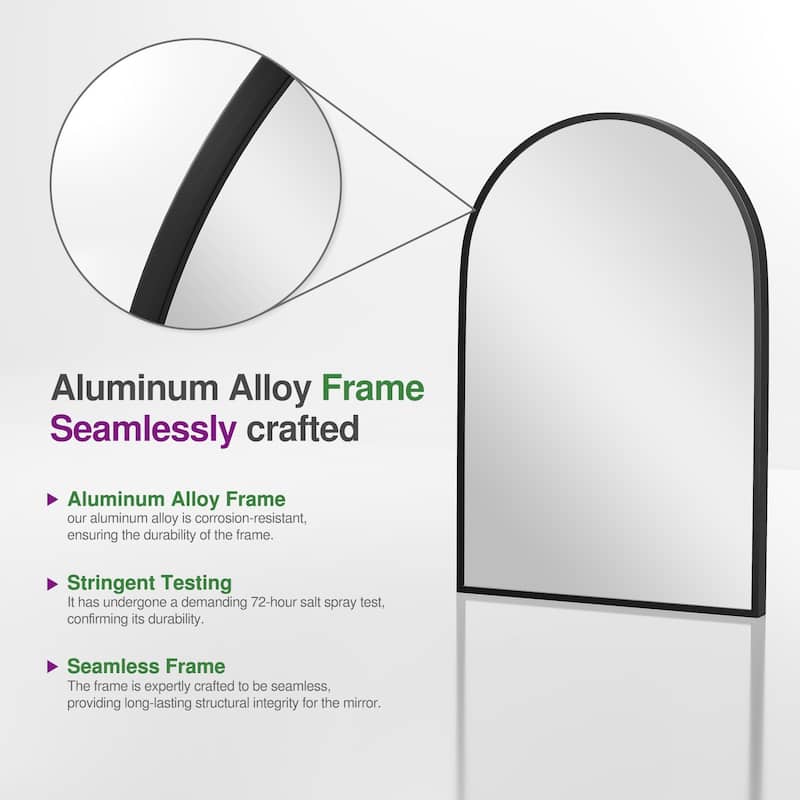 Modern Arch Wall Mirrors for Bathroom Vanity Mirror(Set of 2) - 36*24