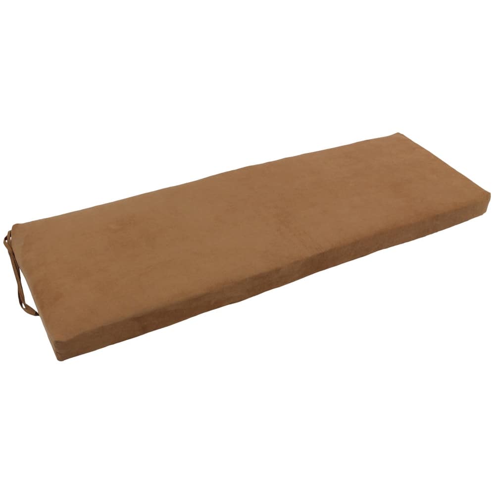 Microsuede Indoor Bench Cushion (48-, 51-, or 54-inches wide)