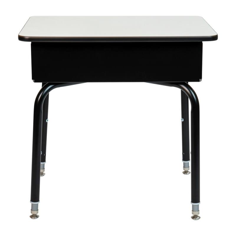 5 Pack Student Desks with Open Front Metal Book Boxes - School Desk - 24"W x 18"D x 22.25" - 31.25"H