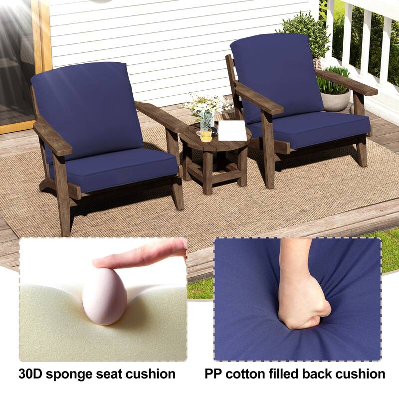 21" W x 22" D Outdoor Deep Seat Cushion Set by Crestlive Products