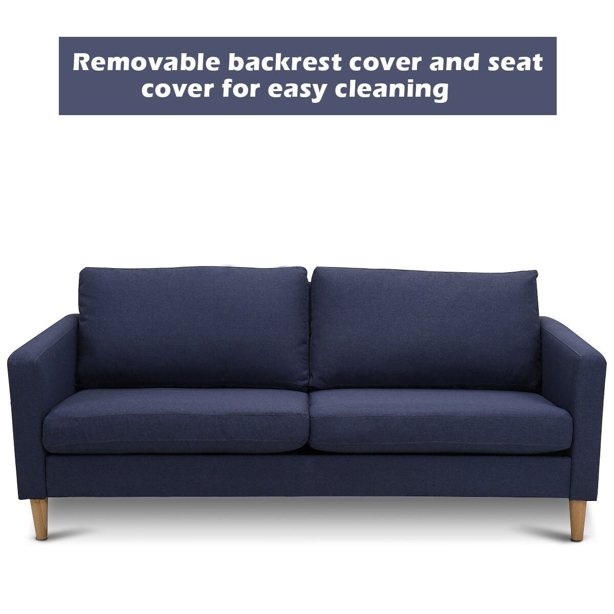 Shop Modern Fabric Couch Sofa Love Seat Upholstered Bed Lounge Sleeper 2 Seater New Blue Free Shipping Today Overstock 28423554