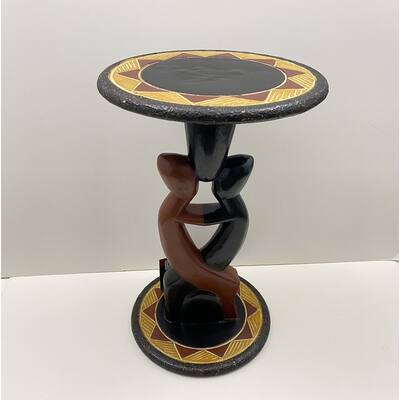 Hand-Finished "Dance Wih Me" Accent Table (Ghana)