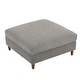 preview thumbnail 10 of 51, Modern Square Corduroy Upholstered Ottoman With Wood Leg