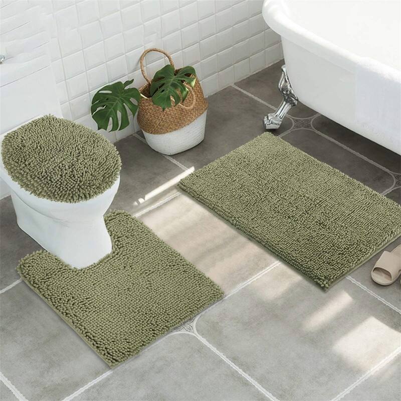 Bathroom Mat Set - Sage Green