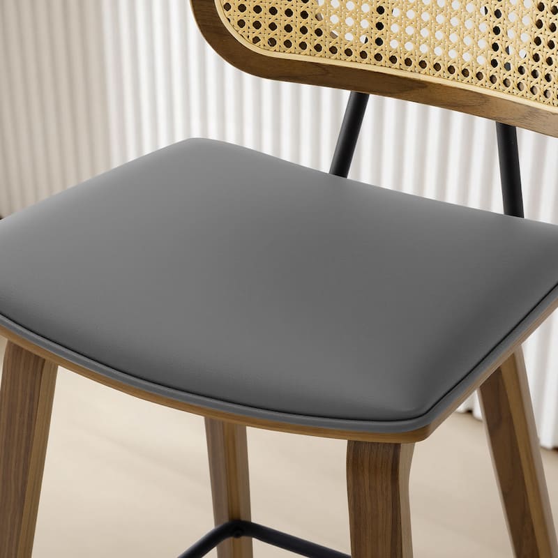 26-Inch Upholstered Counter/ Bar Stools Set of 2 or 3 - 35.1"H x 17.7"W x 19.5"D