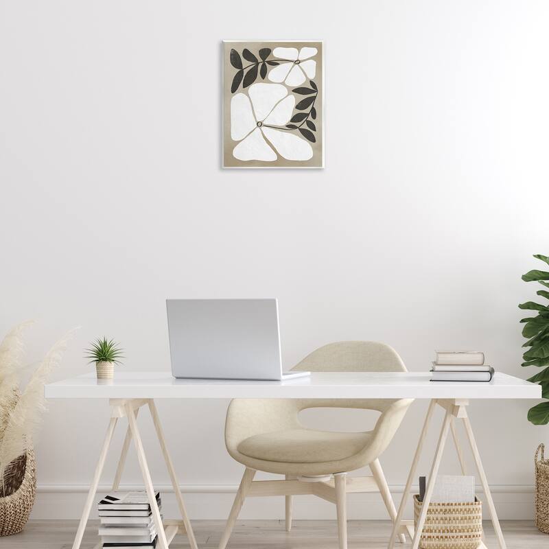 Stupell Oblong Boho Flowers Wall Plaque Art Design By Victoria Barnes