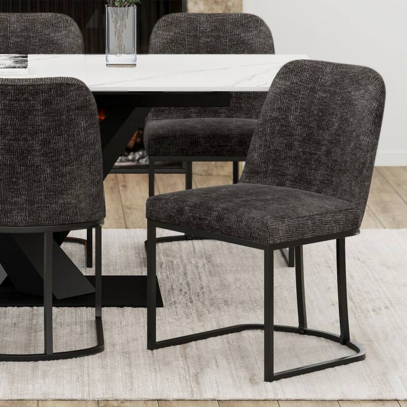 Modern Fabric Dining Chair, Set of 2