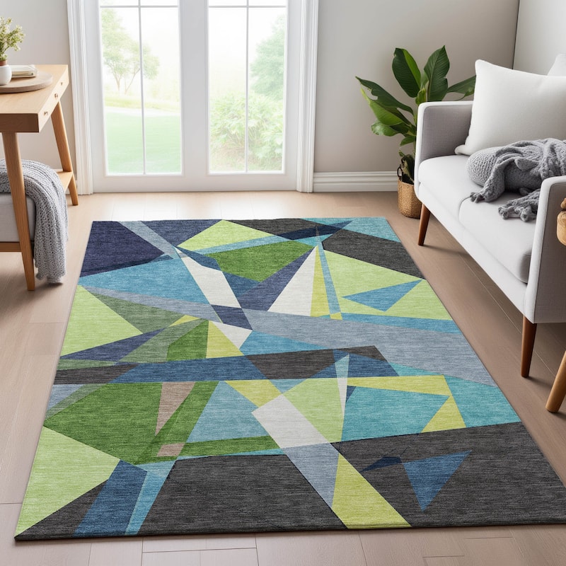 Premium Washable Super Soft Abstract Mosaic Mayfield Rug