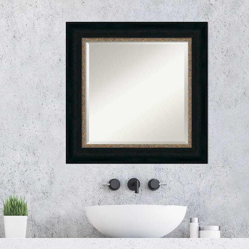 Beveled Bathroom Wall Mirror - Paragon Bronze Frame - Paragon Bronze