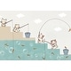 preview thumbnail 5 of 3, GK Wall Design Cartoon Colorful Cats and Fish Nursery Removable Wallpaper