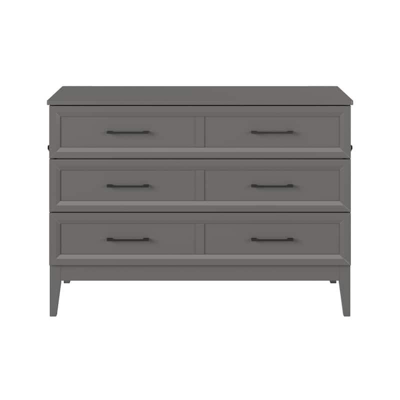 Santa Fe Murphy Bed Chest with Mattress and Built-in Charger