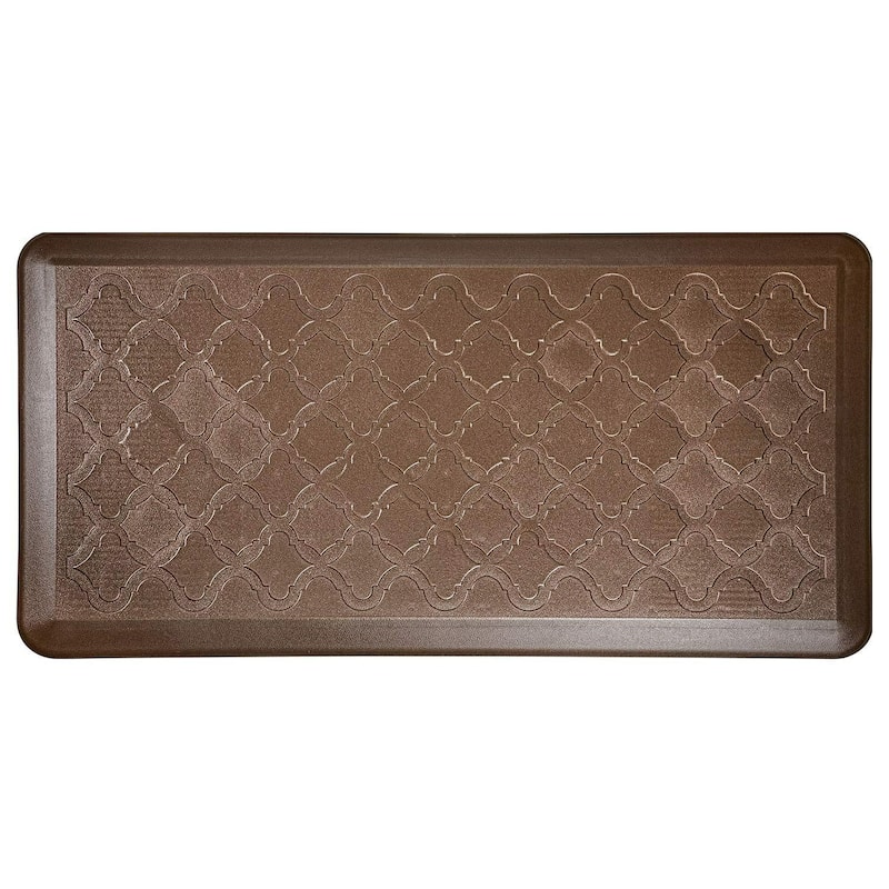Premium Anti-Fatigue Comfort Mat, Thick, Non-Slip & All-Purpose Comfort - for Kitchen, Office Standing Desk - 39''x20'' - Brown
