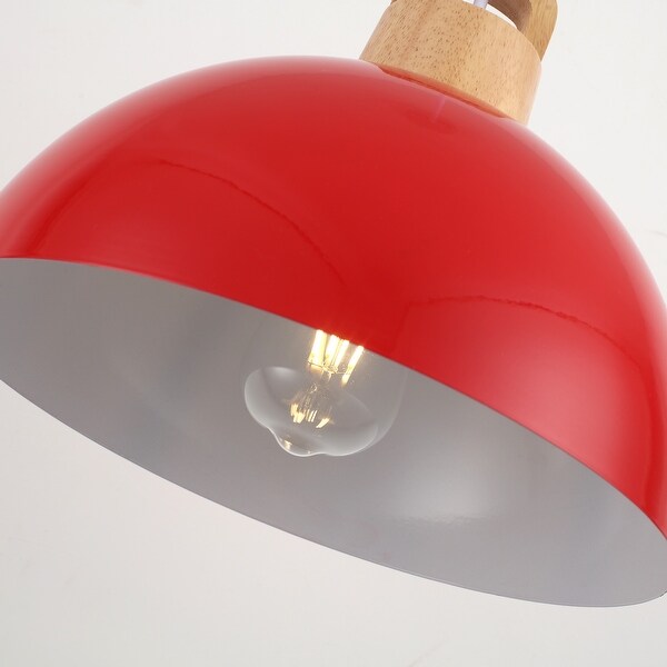 1-Light Modern Pendant Light Fixture with Plug-in Switch for