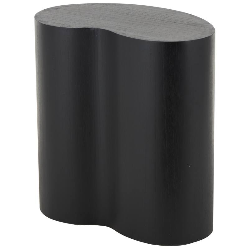 Black or Brown Wood Heart Inspired Side End Accent Table