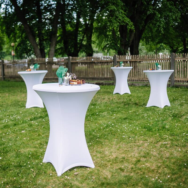 Cocktail Tablecloth Spandex Stretch Tablecloth Table Cover, 1 Pcs