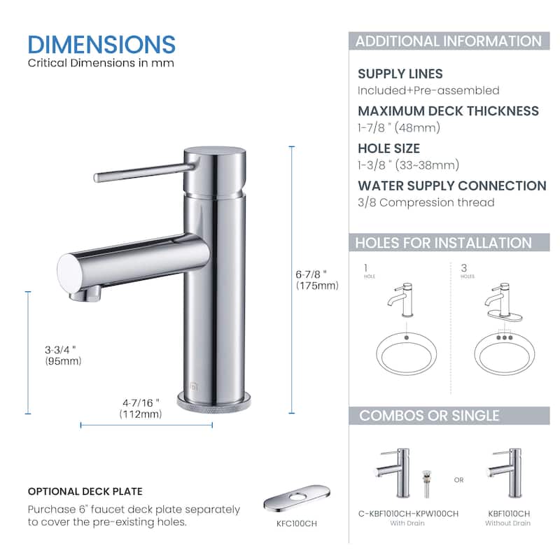 Luxury Single Hole Bathroom Faucet