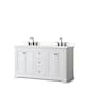 Option White, Black Trim, White Quartz Top