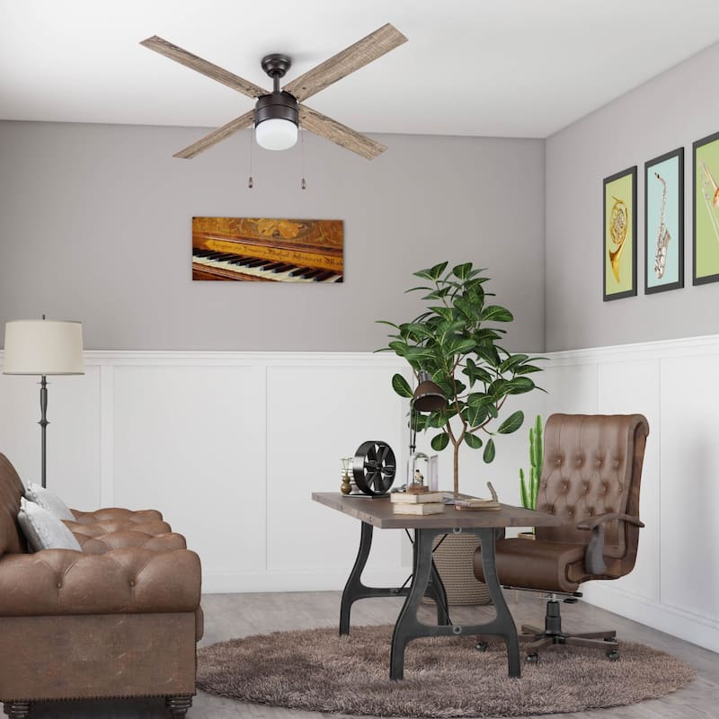 52" Prominence Home Chism Indoor Ceiling Fan, Espresso Bronze - 52