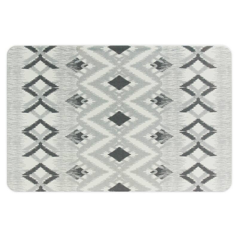 FloorPops Dierdre Grey Stone Quick Drying Mat