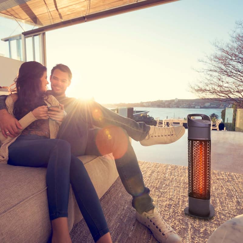 1000W Portable Halogen Indoor and Outdoor Patio Heater-Tip over protection
