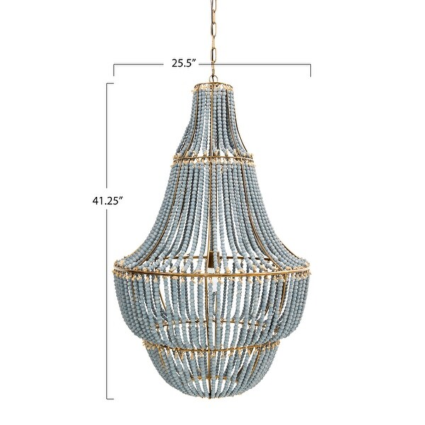 Beaded draped chandelier outlet