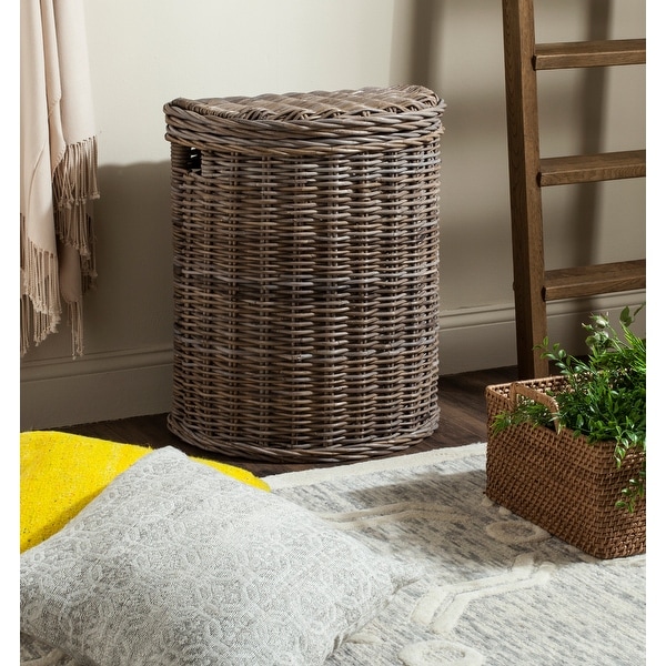 Safavieh Damari Wicker Storage Hamper - Thumbnail 4