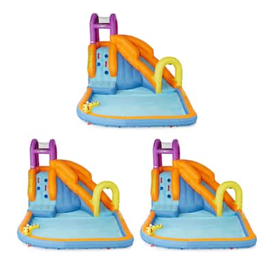 Magic Time International Mega Tornado Twist Inflatable Kids Water Park (3 Pack) - 87.3