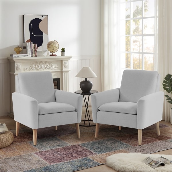 KINFFICT Modern Accent Chair For Living Room, Upholstered Single - Main Image