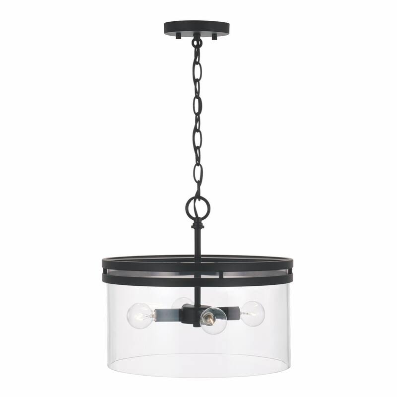 Fuller 4-light Convertible Semi-Flush/ Pendant