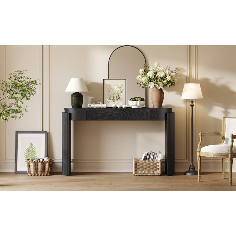 Console Table with Fluted Design
