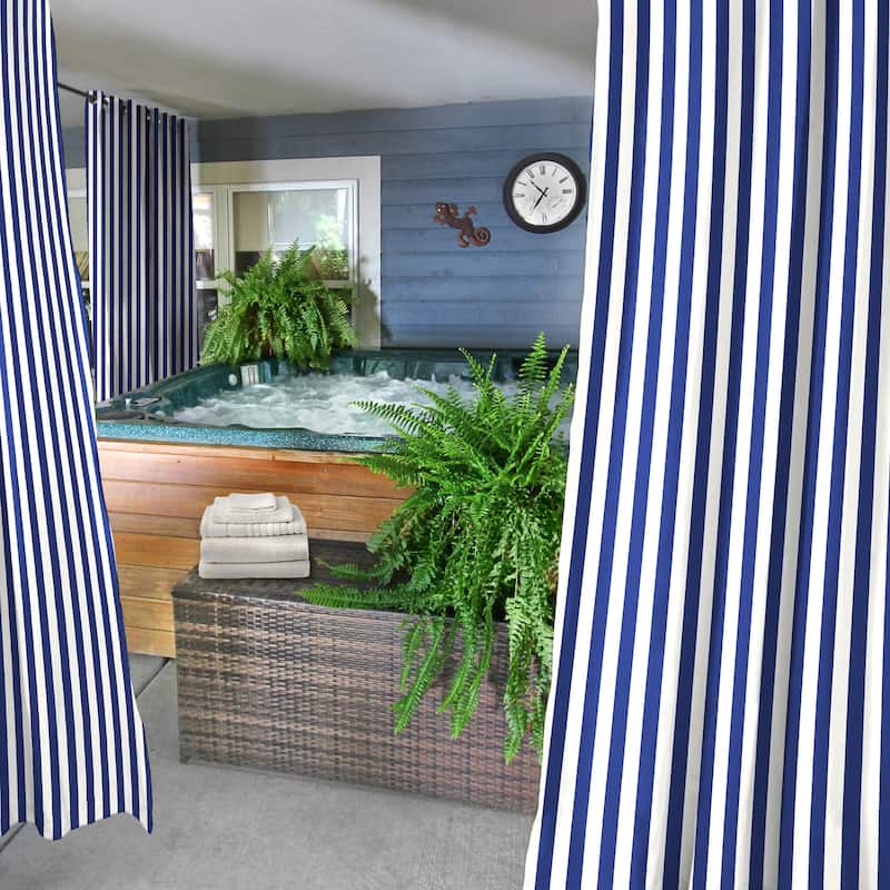 54" x 84" Grommet Semi-Sheer Outdoor Curtain Panel