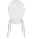 preview thumbnail 12 of 11, Stackable Stacking Clear Chairs Transparent Chair Dining Molded Chair Kitchen Hotel Guest Armless Bedroom Chair No Wheels