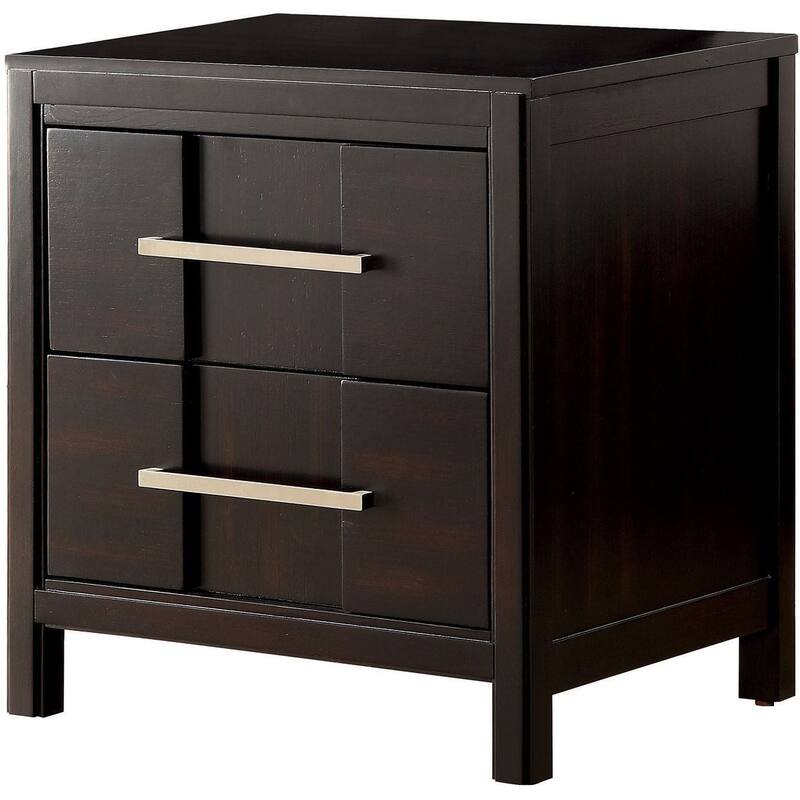 Beautiful 1pc Nightstand Transitional Style Espresso Bedside Table Bedroom Furniture