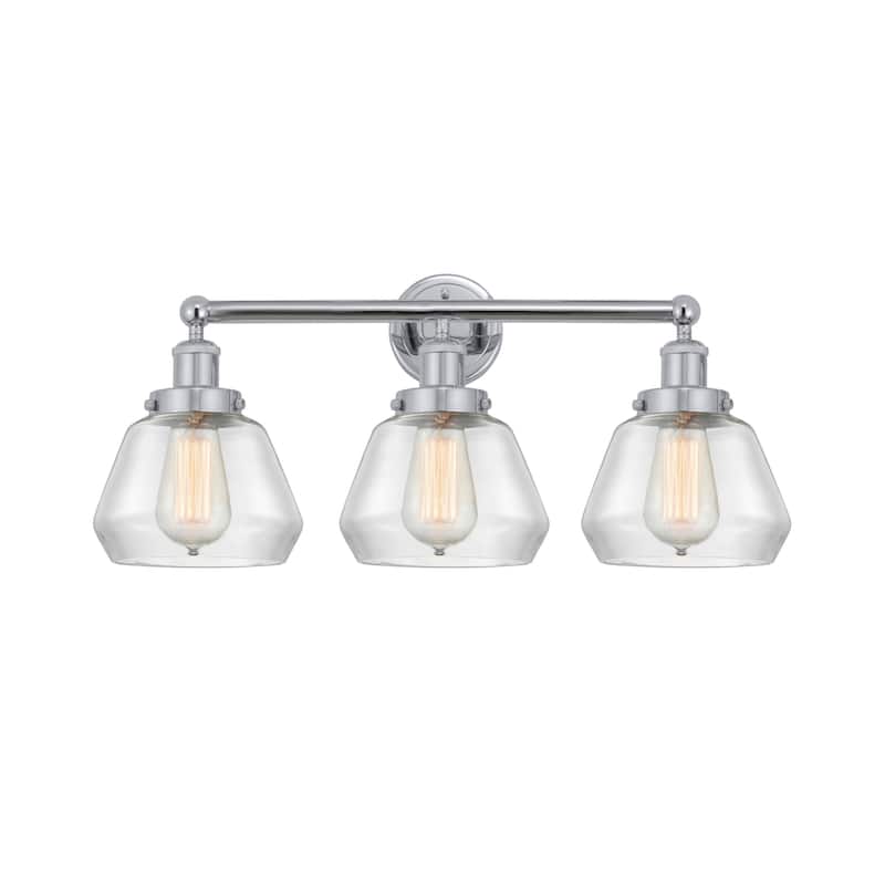 Innovations Lighting 616-3W-10-25 Fulton Vanity Fulton 3 Light 25" - Polished Chrome / Clear