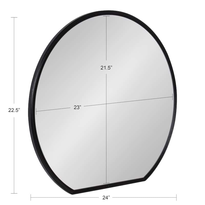 Kate and Laurel Caskill Flat Circle Wall Mirror - 24x23