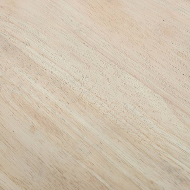 Furniture of America Zailen Mid-Century Modern 5-Piece White Oak Wood Extendable Dining Table Set