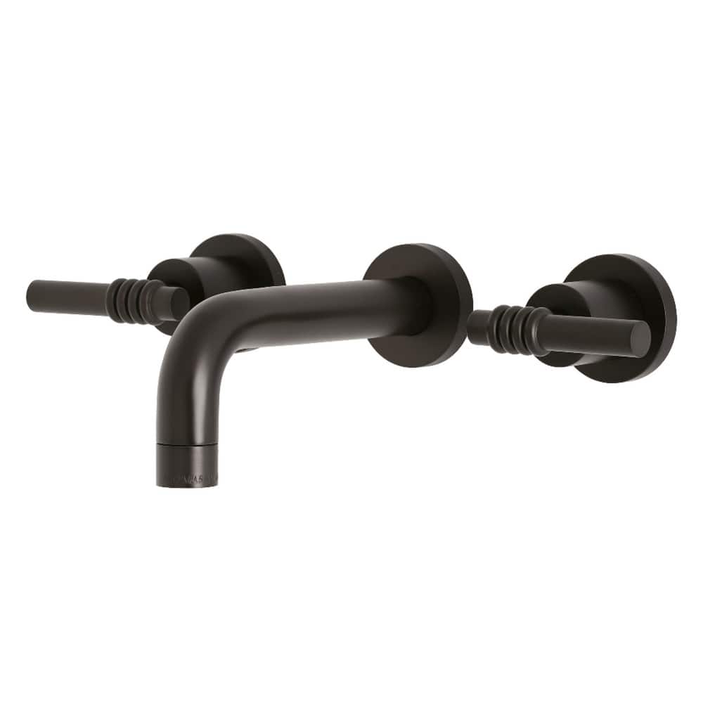Milano Two-Handle 3-Hole Wall Mount Bathroom Faucet