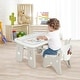 preview thumbnail 2 of 9, Costway Kids Drawing Table & Chair Set Graffiti Toddlers Art Activity - See Details