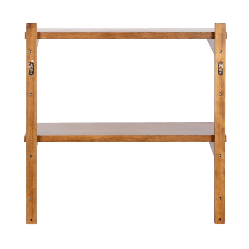 Kate and Laurel Meridien Mid-Century Wall Shelves
