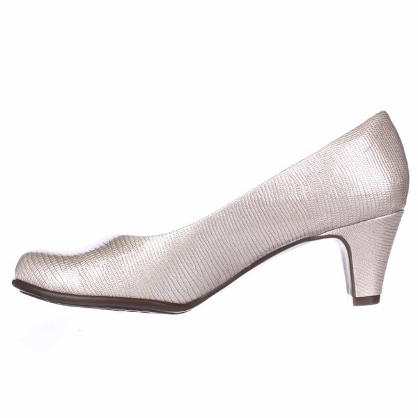 light gold pumps