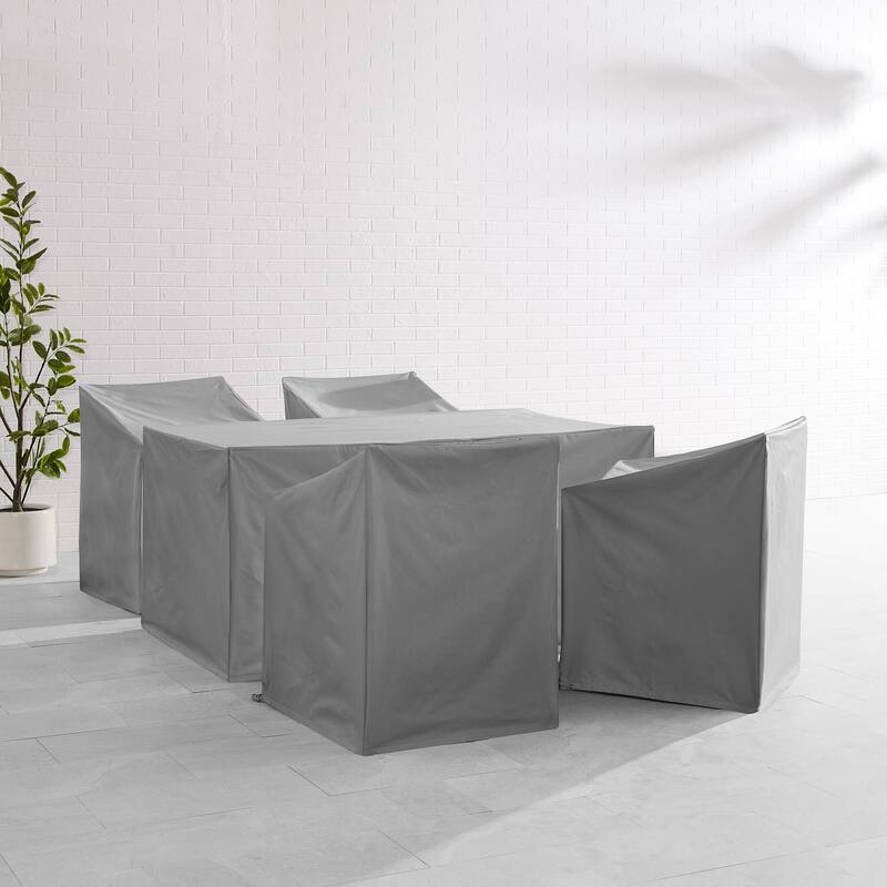Crosley 5Pc Outdoor Dining Furniture Cover Set - Gray