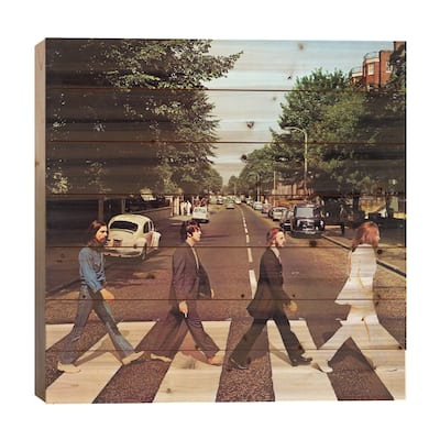 Abbey Road Print On Wood by Radio Days - Multi-Color