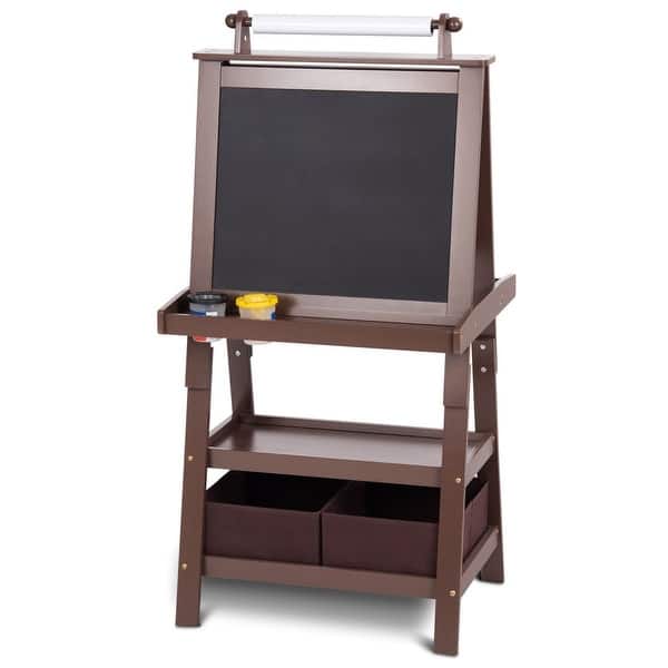 slide 2 of 5, Kids Standing Art Easel with 2 Storage Boxes - 22" x 17" x 46.5"